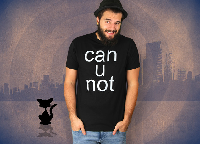 Herren T-Shirt Can U Not