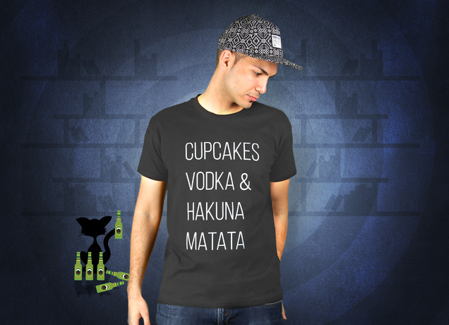 Cupcakes Vodka & Hakuna Matata T-Shirt