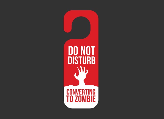 T-Shirt Do Not Disturb, Converting To Zombie