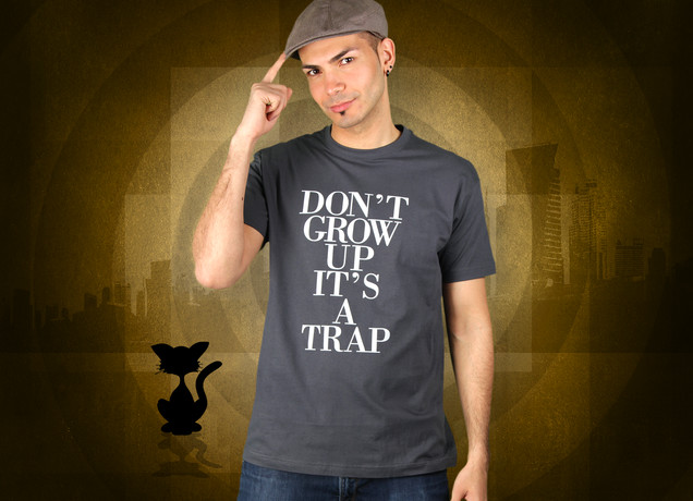 Herren T-Shirt Don't Grow Up It's A Trap