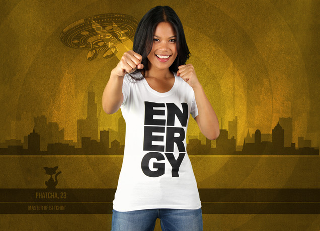 Damen T-Shirt Energy