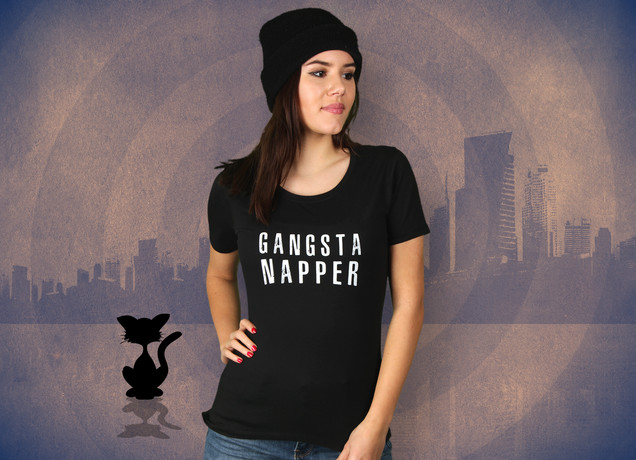 Damen T-Shirt Gangsta Napper