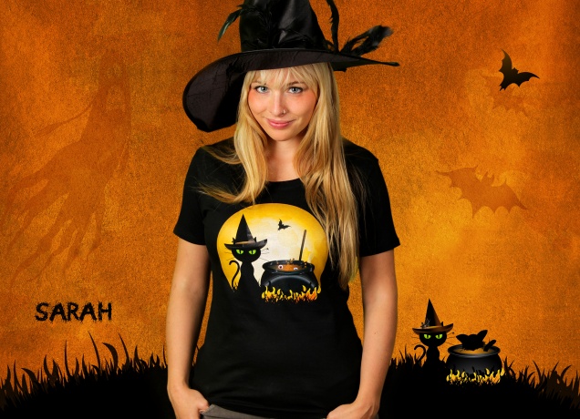 Damen T-Shirt Halloween Cooking - Lustiges Halloween Kostüm