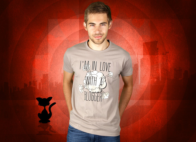 Herren T-Shirt I'm In Love With A Blogger