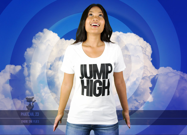 Damen T-Shirt Jump High