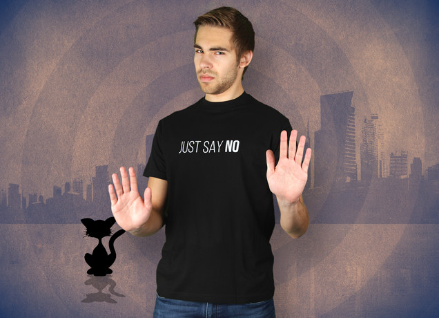 Herren T-Shirt Just Say No