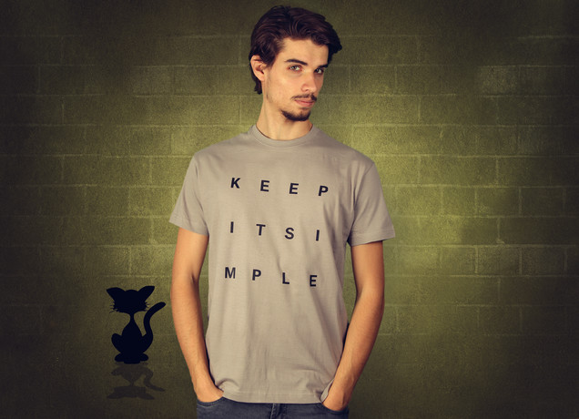 Herren T-Shirt Keep It Simple