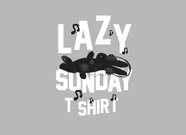 Design Lazy Sunday T Shirt