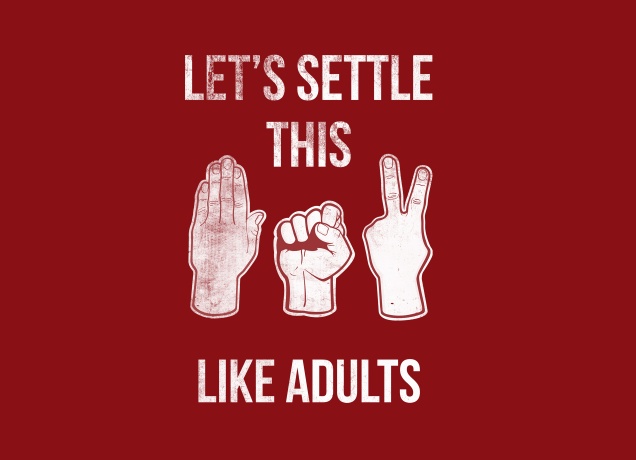 T-Shirt Let's Settle This Like Adults