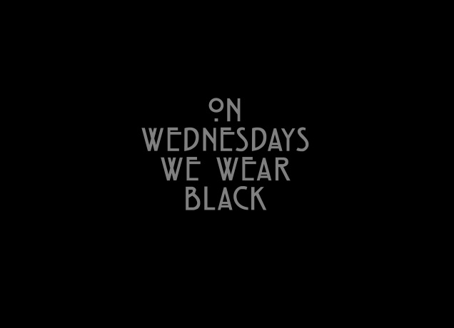 Design On Wednesdays We Wear Black