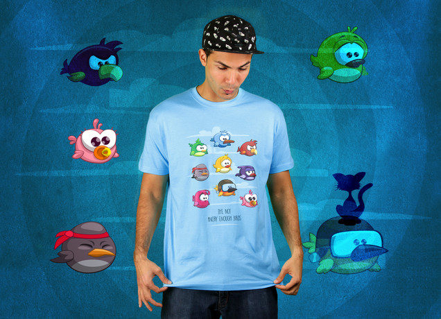 Herren T-Shirt The Not Angry Enough Birds
