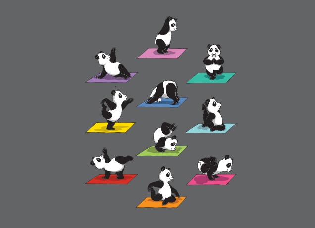 T-Shirt The Panda Yoga
