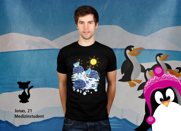 Herren T-Shirt The Penguins Life