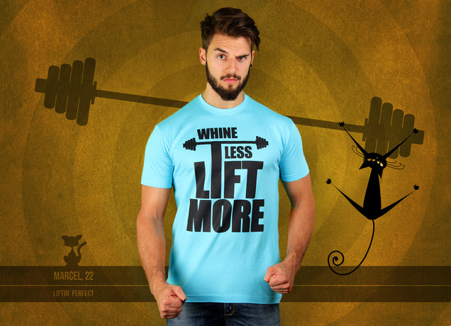 Herren T-Shirt Whine Less, Lift More