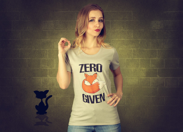 Damen T-Shirt Zero Fox Given