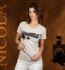Damen T-Shirt Behind The Action