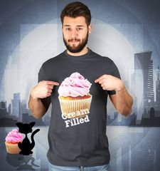 Herren T-Shirt Cream FIlled Cupcakes