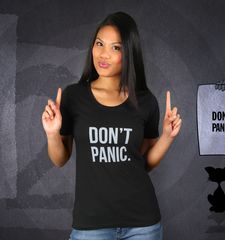 Damen T-Shirt Don't Panic