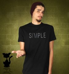 Herren T-Shirt Einfach Simple