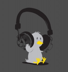 T-Shirt Headphone Tweety