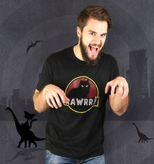 Herren T-Shirt Jurassic Cat