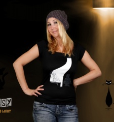 Damen T-Shirt Lichtdieb