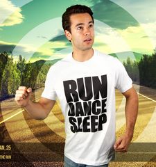 Herren T-Shirt Run Dance Sleep