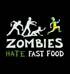 T-Shirt Zombies Hate Fast Food