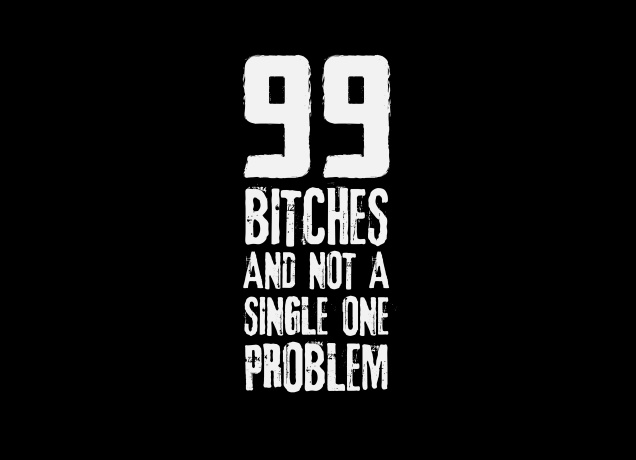 T-Shirt 99 Bitches And No Problems