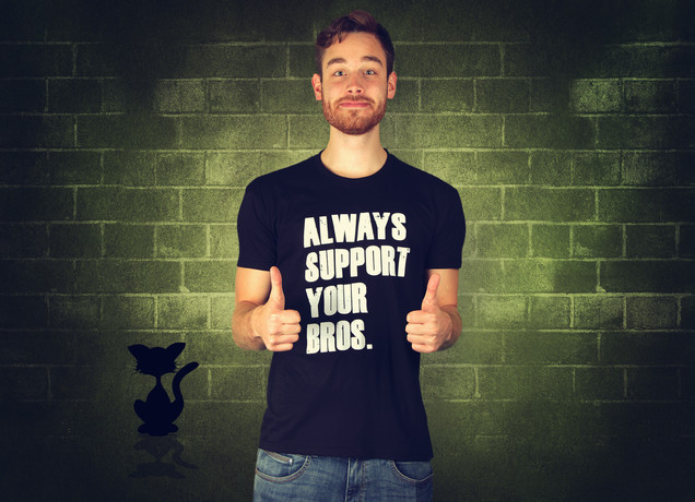 Herren T-Shirt Always Support Your Bros