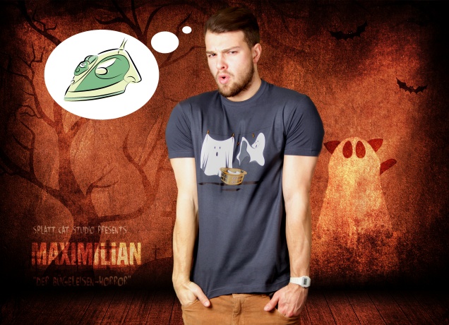 Herren T-Shirt An der Wäscheleine