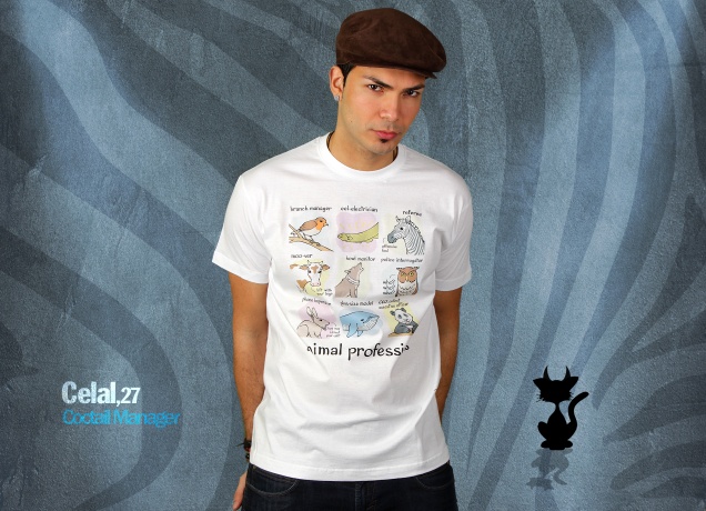 Herren T-Shirt Animal Professions