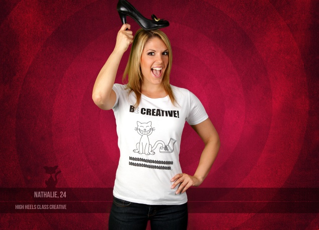 Damen T-Shirt Be Creative!