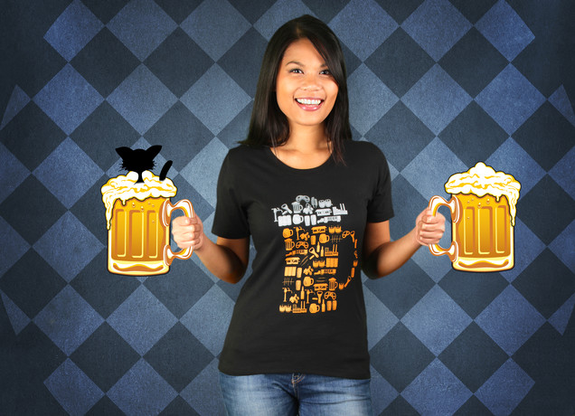 Damen T-Shirt Beer