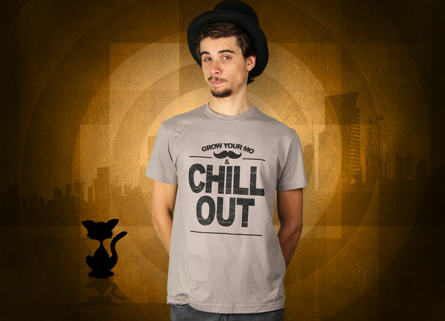 Herren T-Shirt Chill Out & Grow Your Mo