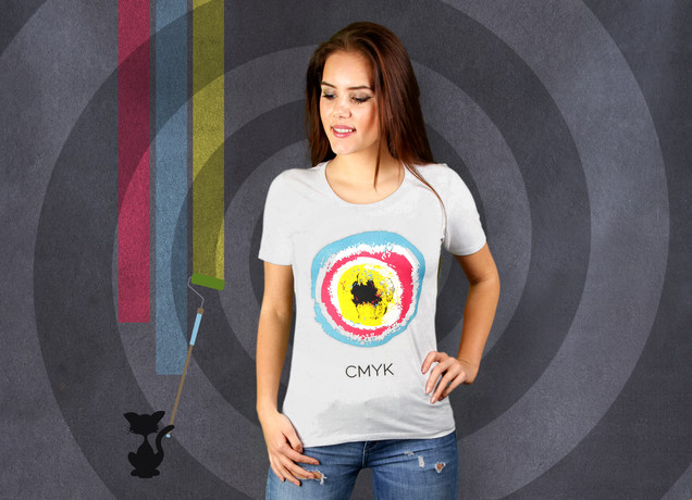 Damen T-Shirt CMYK