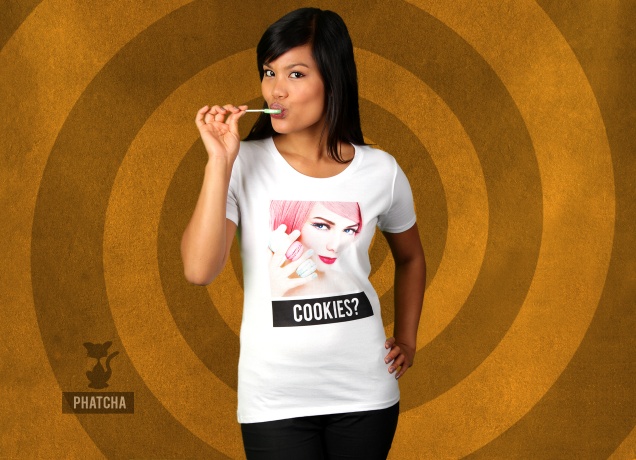 Damen T-Shirt Cookies?