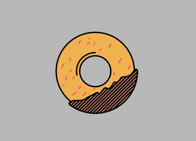 T-Shirt Des Donuts Kern