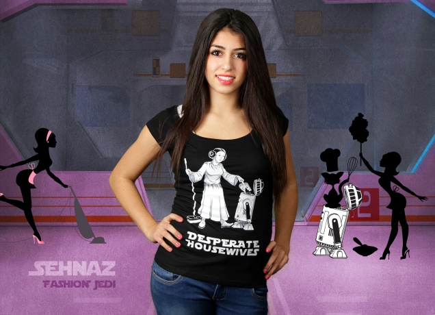 Damen T-Shirt Desperate Star Wars