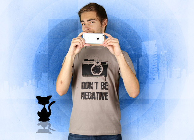 Herren T-Shirt Don't Be Negative