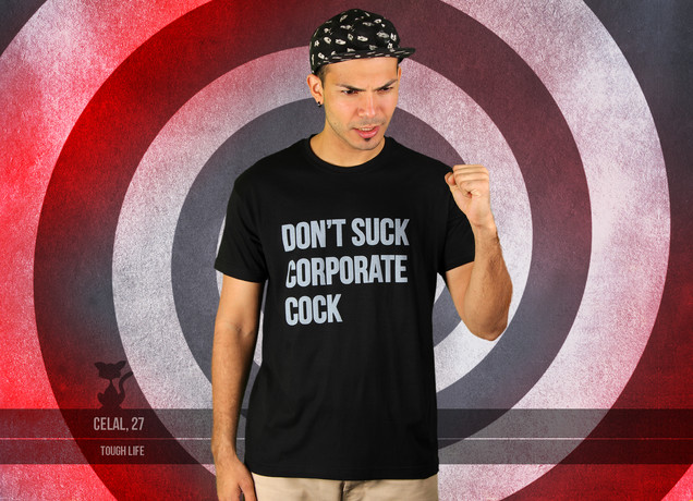 Herren T-Shirt Don't Suck Corporate Cock