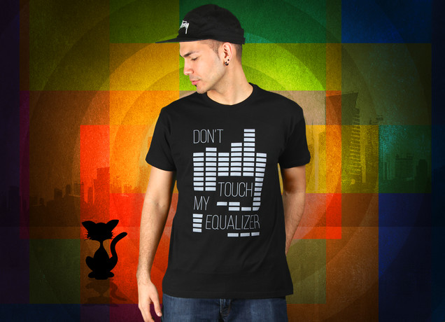 Herren T-Shirt Don't Touch My Equalizer