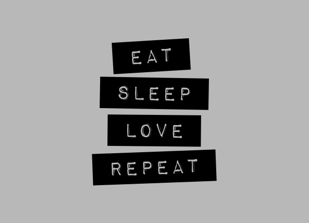 T-Shirt Eat Sleep Love Repeat
