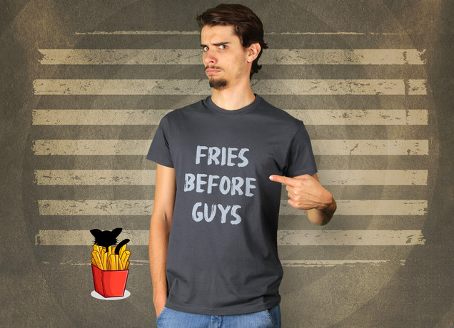 Herren T-Shirt Fries Before Guys