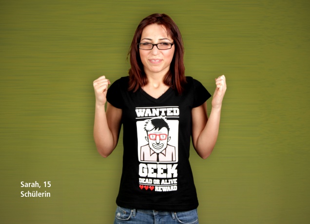 Damen T-Shirt Geek Wanted