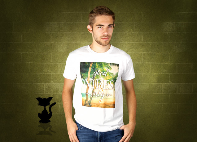 Herren T-Shirt Good Vibes Only