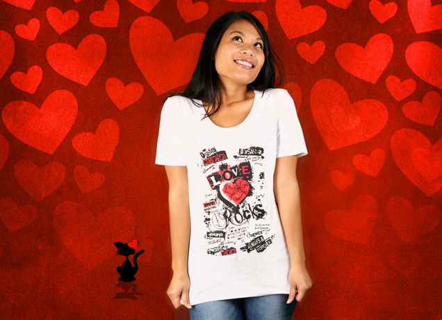 Damen T-Shirt Graffitis Of Love