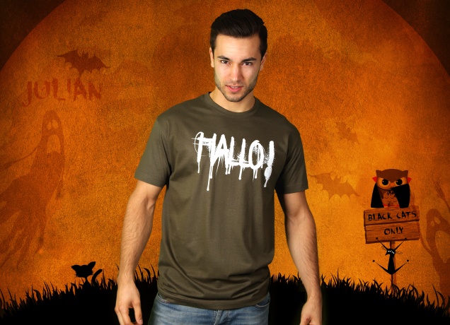 Herren T-Shirt Hallo Halloween