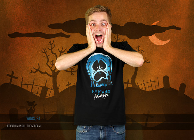 Herren T-Shirt Halloween Again?