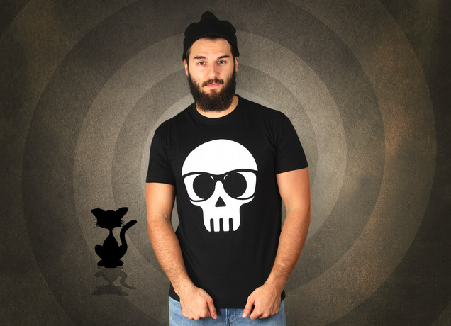 Herren T-Shirt Halloween Nerd